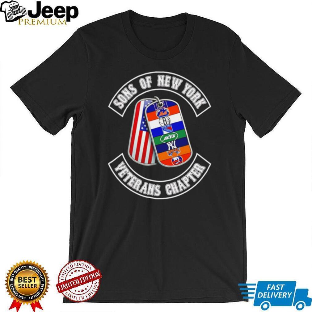 Sons of New York Veterans Chapter T Shirt NYC Sports Teams Dog Tags T Shirt