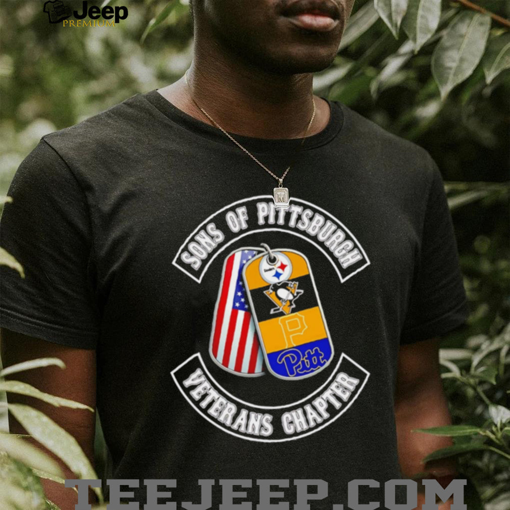 Sons of Pittsburgh Veterans Chapter T Shirt Pittsburgh Sports Pride Dog Tags T Shirt
