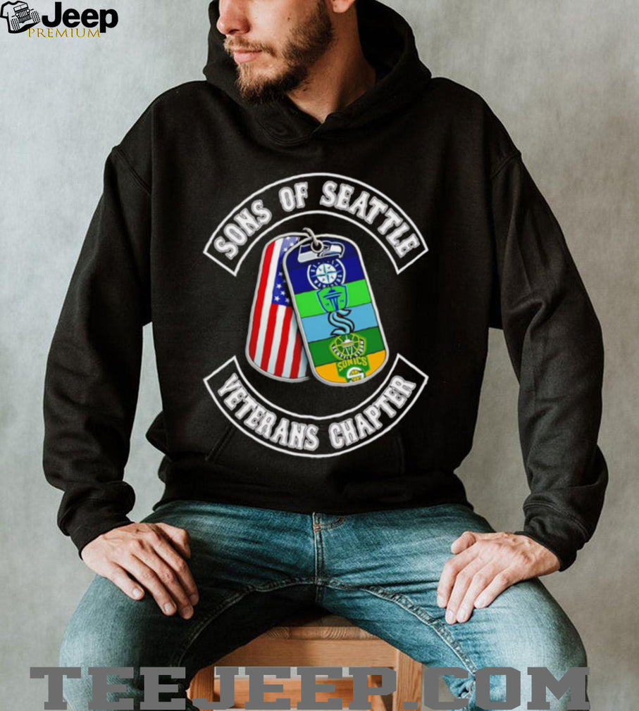 Sons of Seattle Veterans Chapter T Shirt Seattle Sports Teams Dog Tags T Shirt