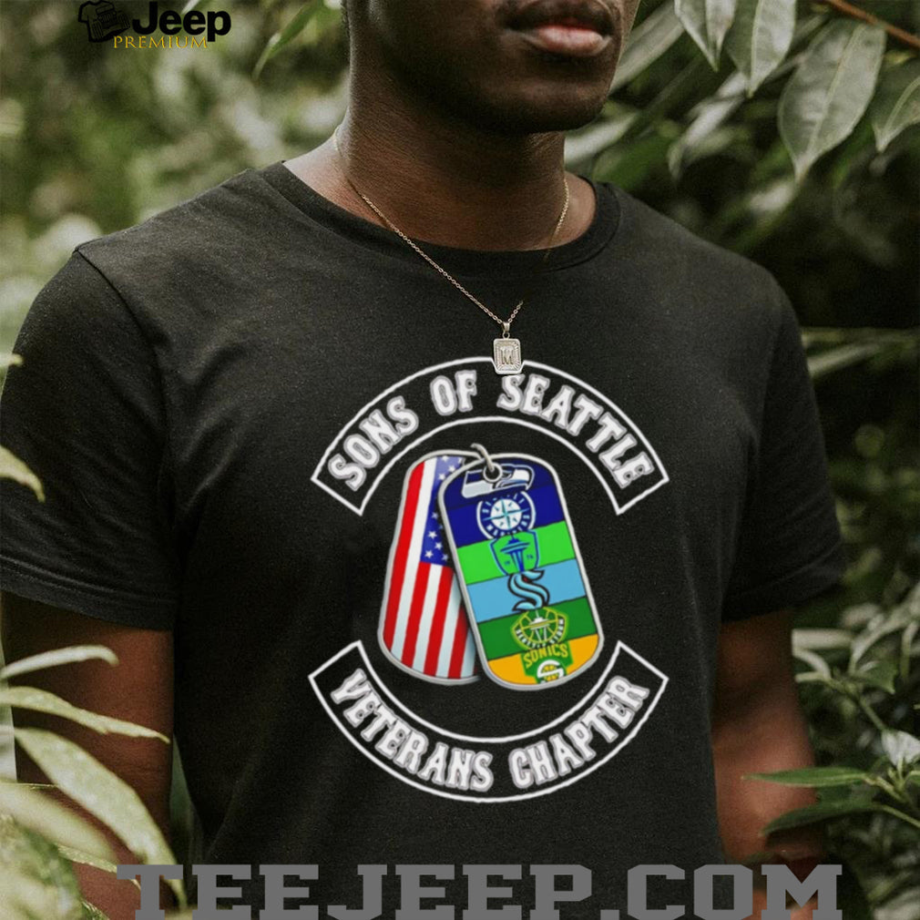 Sons of Seattle Veterans Chapter T Shirt Seattle Sports Teams Dog Tags T Shirt