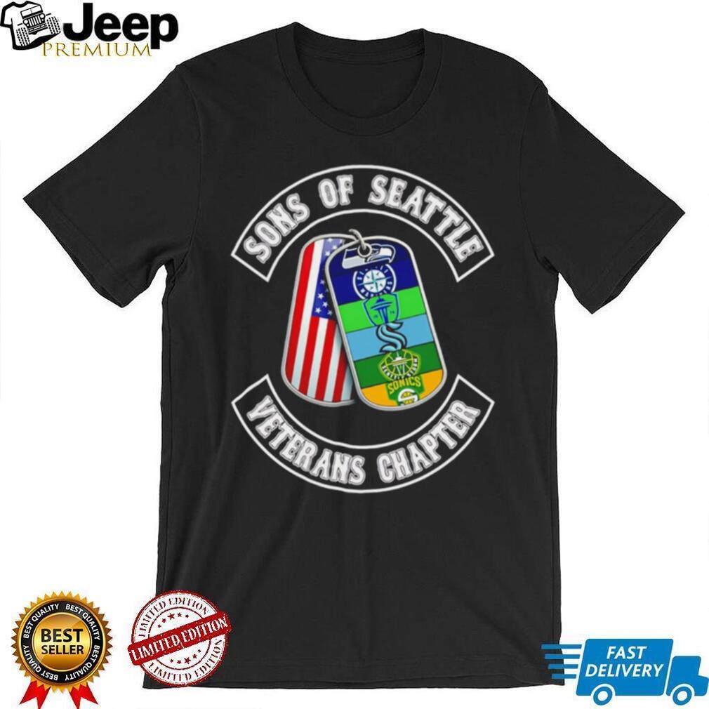 Sons of Seattle Veterans Chapter T Shirt Seattle Sports Teams Dog Tags T Shirt
