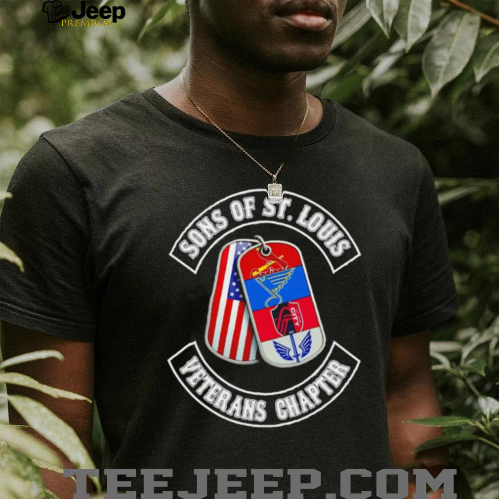 Sons of St. Louis Veterans Chapter T Shirt St. Louis Sports Teams Dog Tags T Shirt