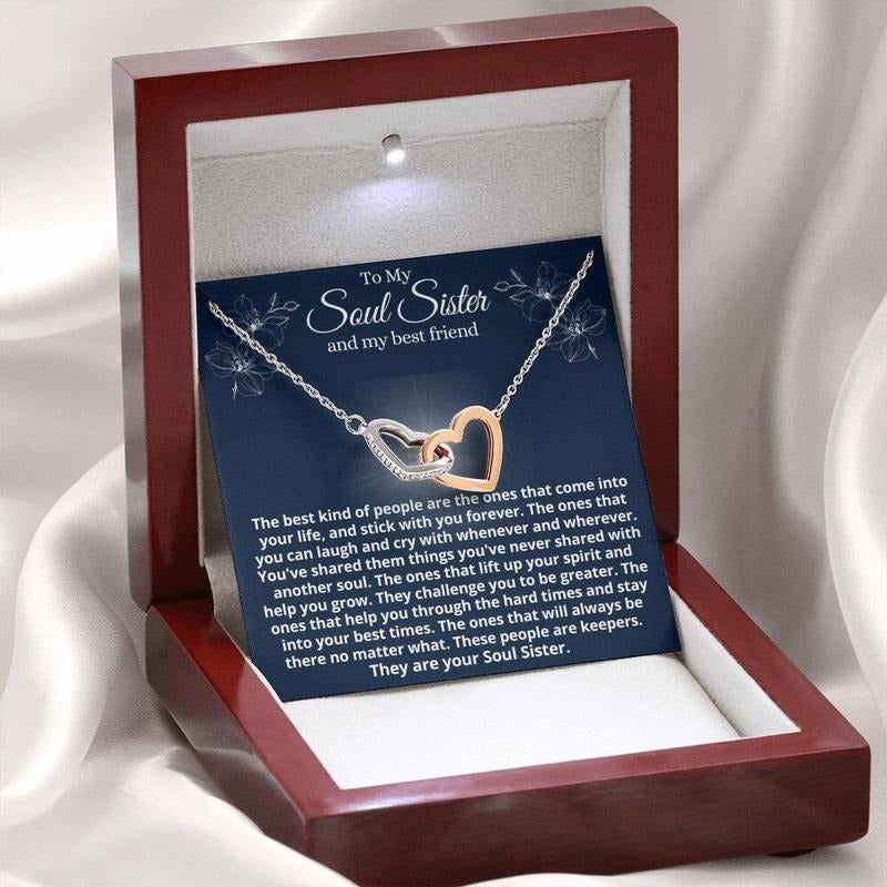 Soul Sister Necklace Gift, Best Friend Necklace, To My Friend Necklace, Best Friend Birthday Gift, Necklace For Friend...