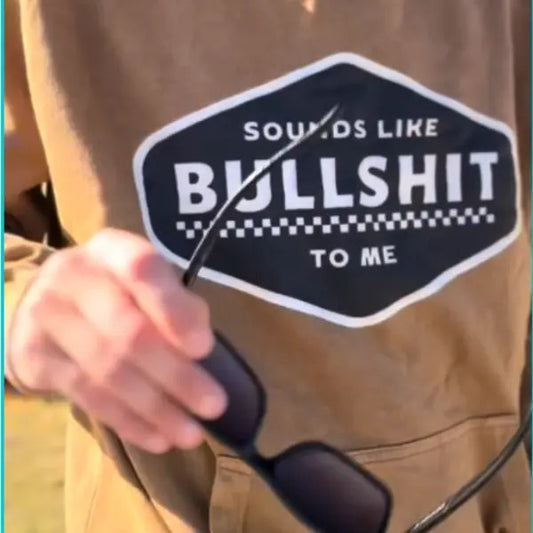 Sounds Like Bullshit to Me Vintage Inspired Hoodie & Camel  Hoodie Grunge Aesthetic Pullover | Casual, Comfort, 90s Vibes, Retro, Vintage Style Graphic Streetwear