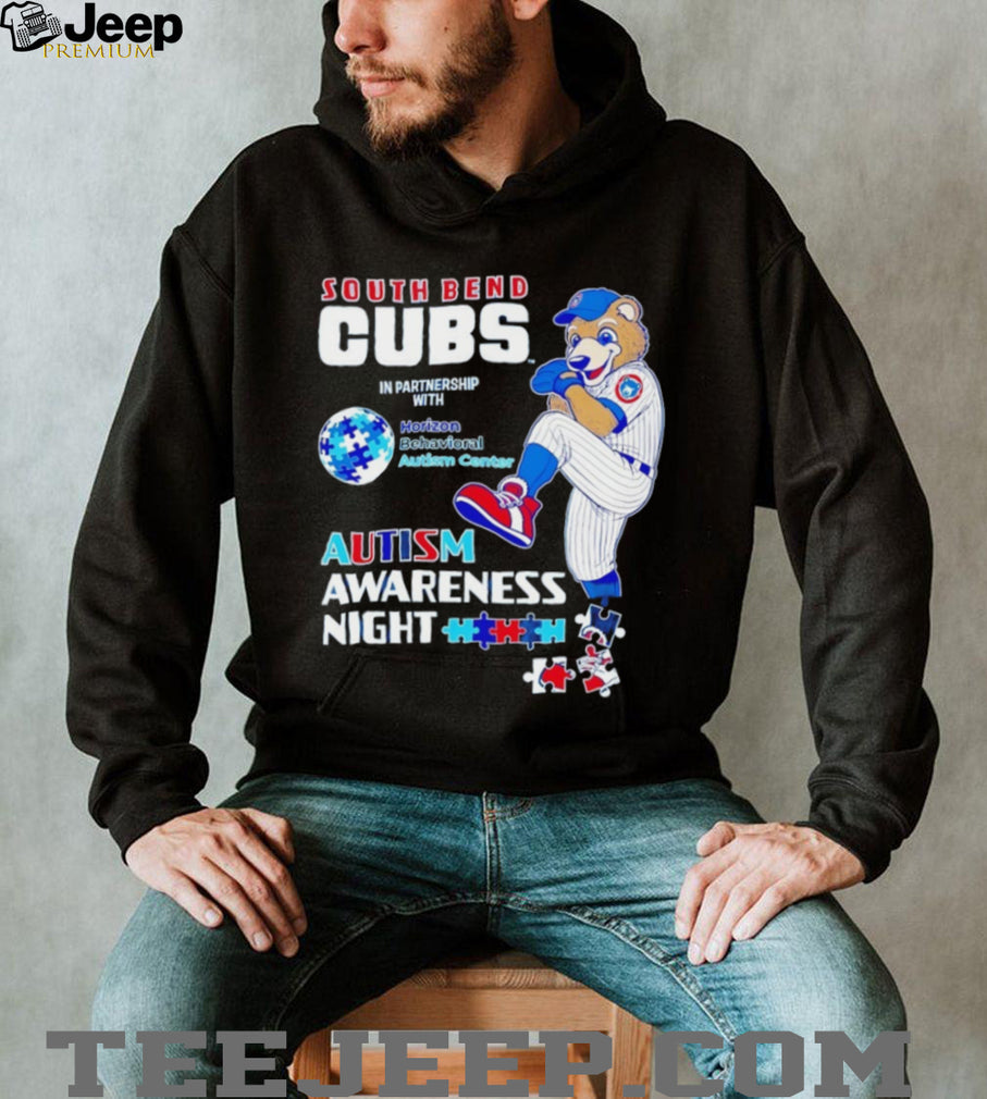 South Bend Cubs Autism Awareness Night Baseball T Shirt