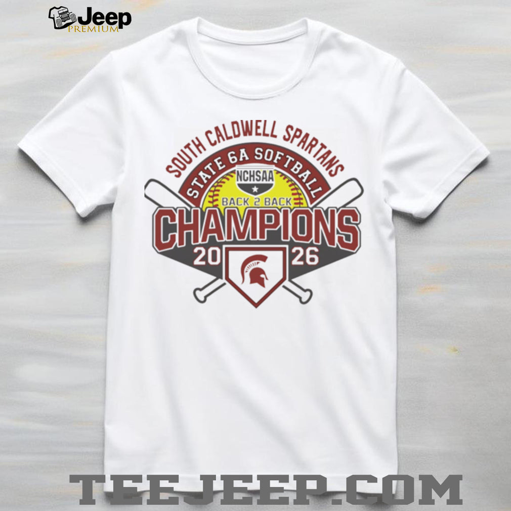 South Caldwell Spartans 2026 NCHSAA State 5A Softball Champions shirt