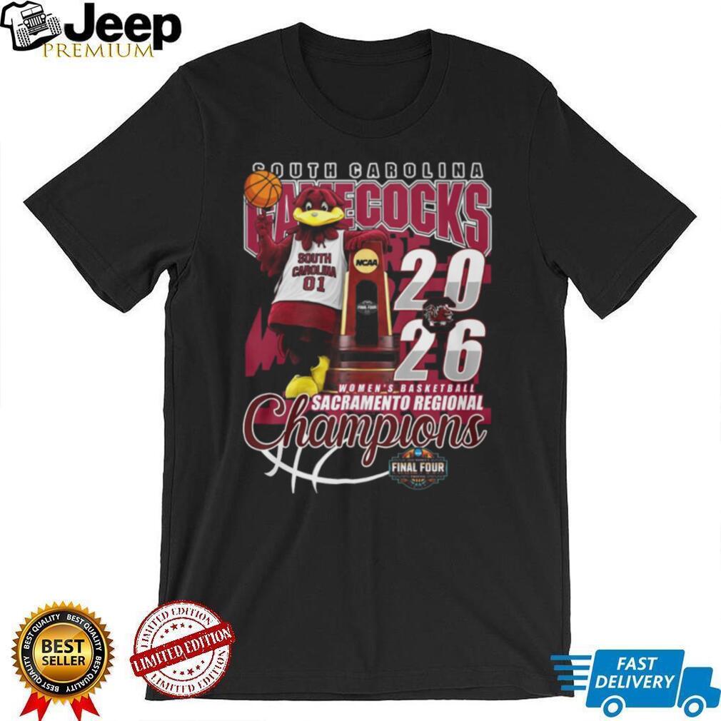 South Carolina Gamecocks 2026 Women’s Basketball Regional Champions T Shirt