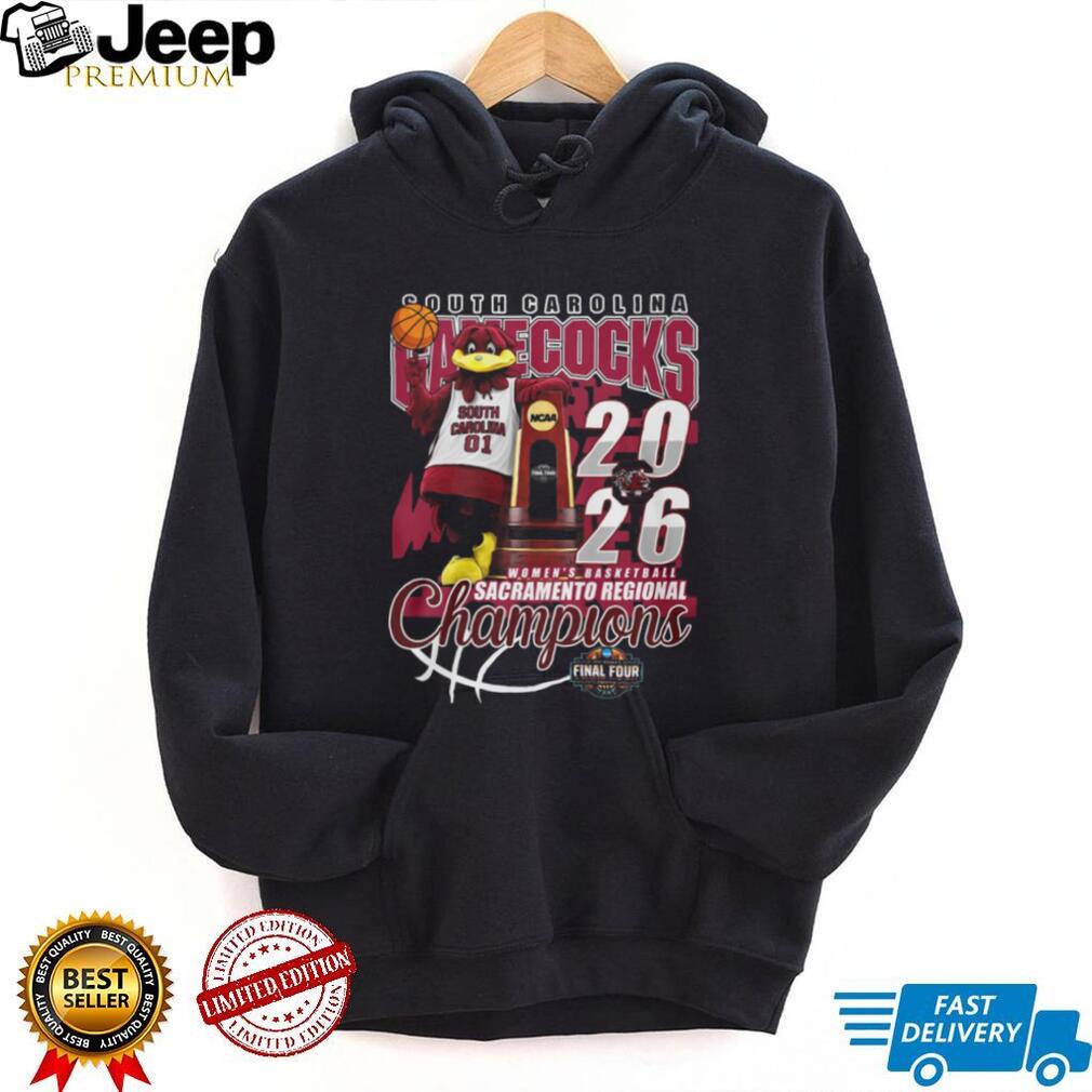 South Carolina Gamecocks 2026 Women’s Basketball Regional Champions T Shirt