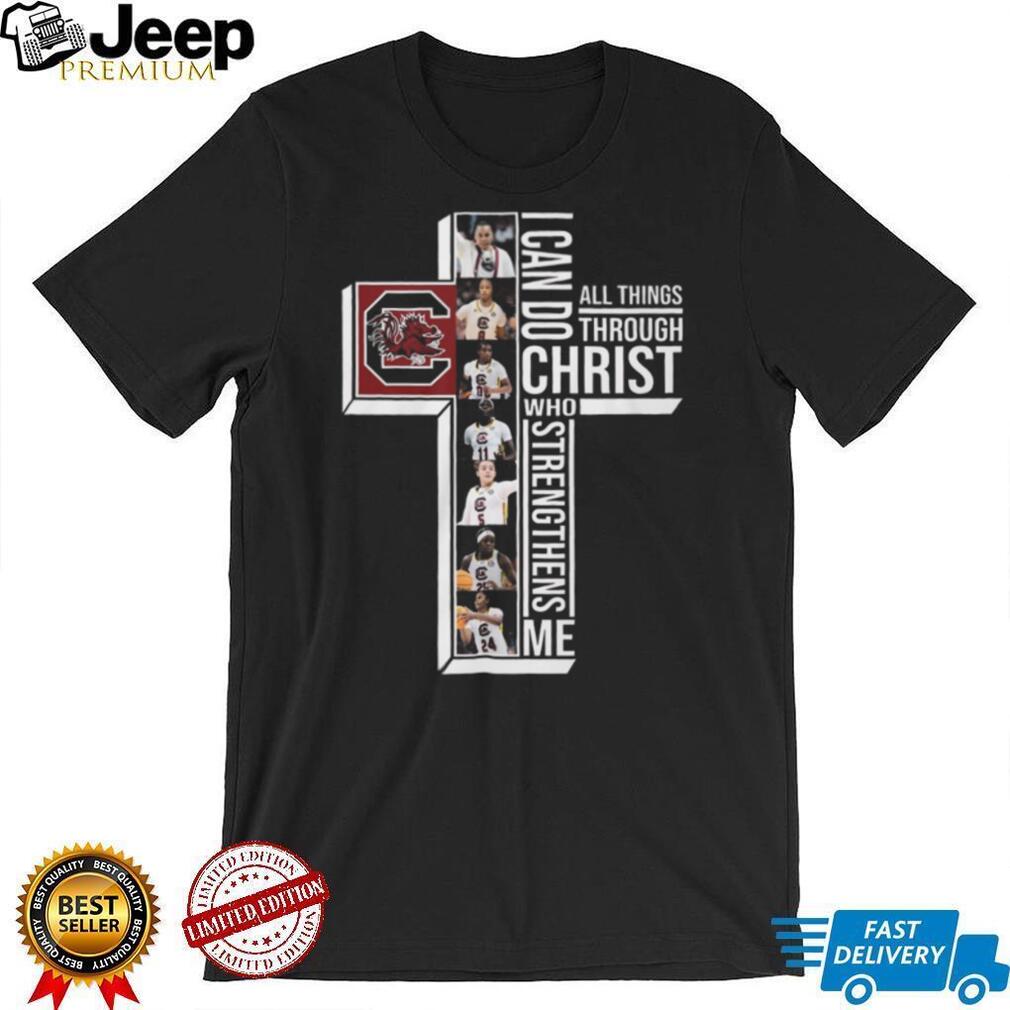 South Carolina Gamecocks Women’s Basketball Christ Cross Religious Sports T shirt