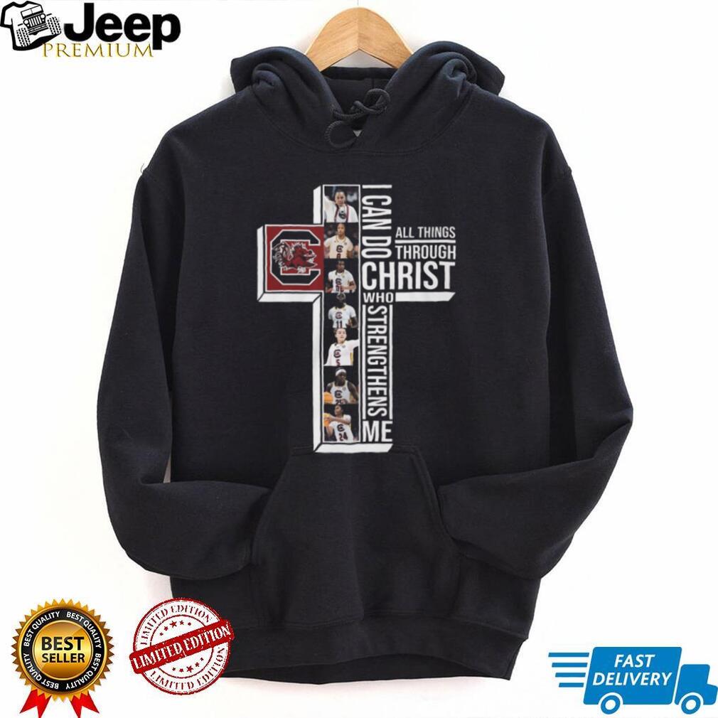 South Carolina Gamecocks Women’s Basketball Christ Cross Religious Sports T shirt