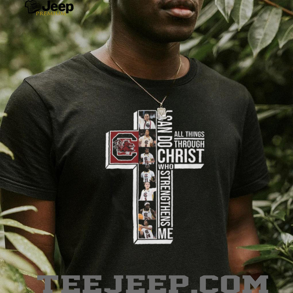 South Carolina Gamecocks Women’s Basketball Christ Cross Religious Sports T shirt