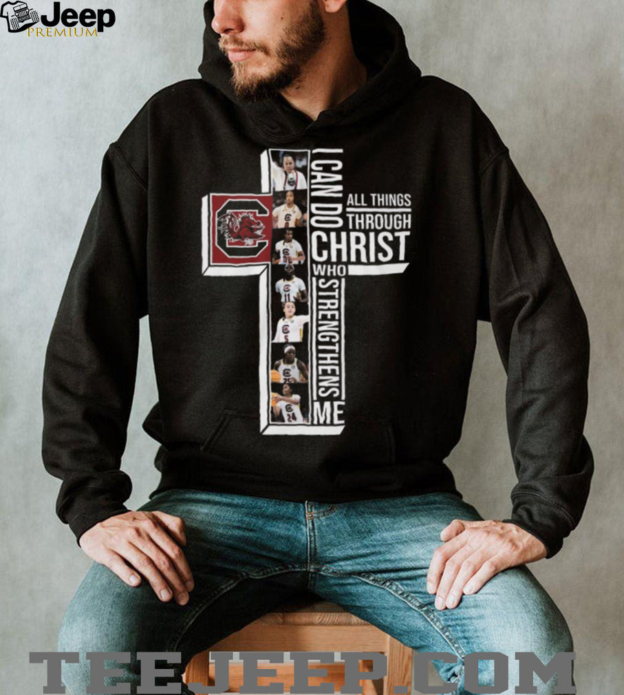 South Carolina Gamecocks Women’s Basketball Christ Cross Religious Sports T shirt