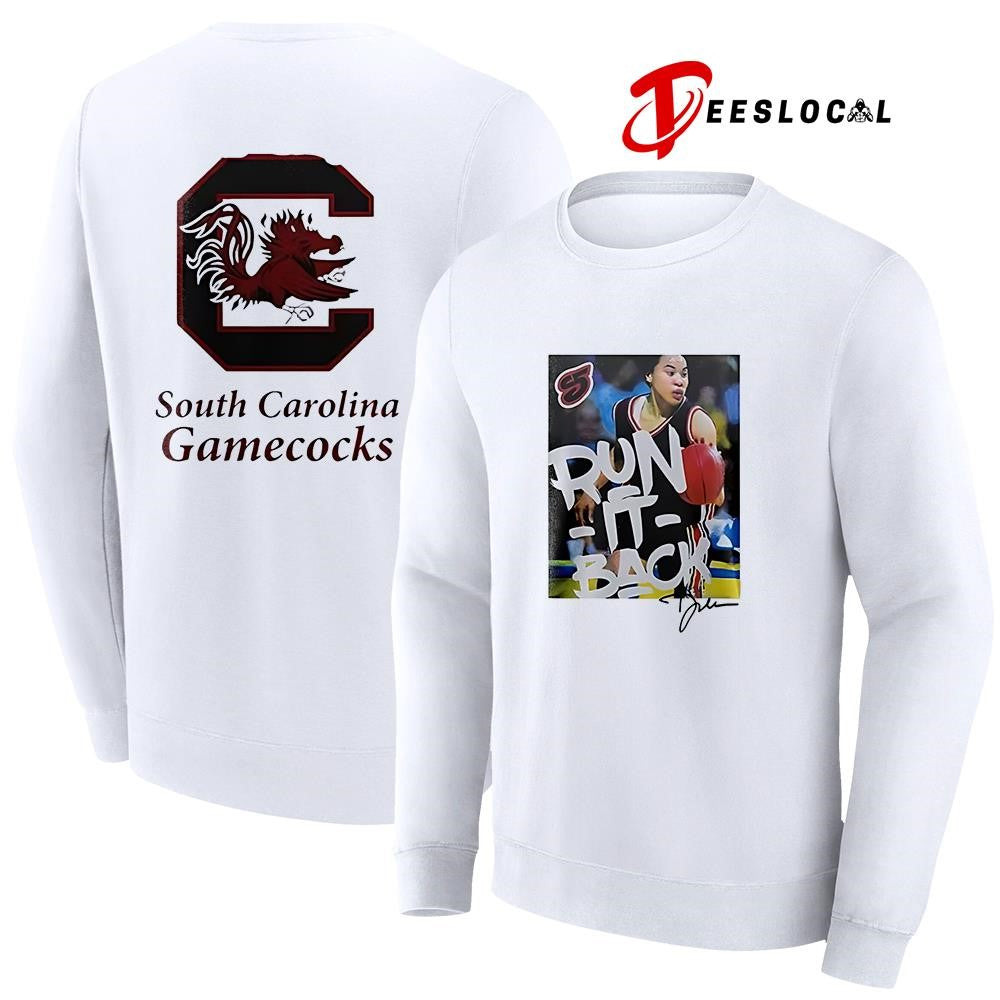 South Carolina Gamecocks run it back graphic signature logo shirt