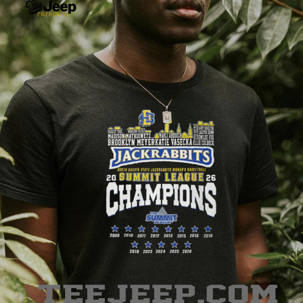 South Dakota State Jackrabbits Women’s Basketball 2026 Summit League Champions T Shirt