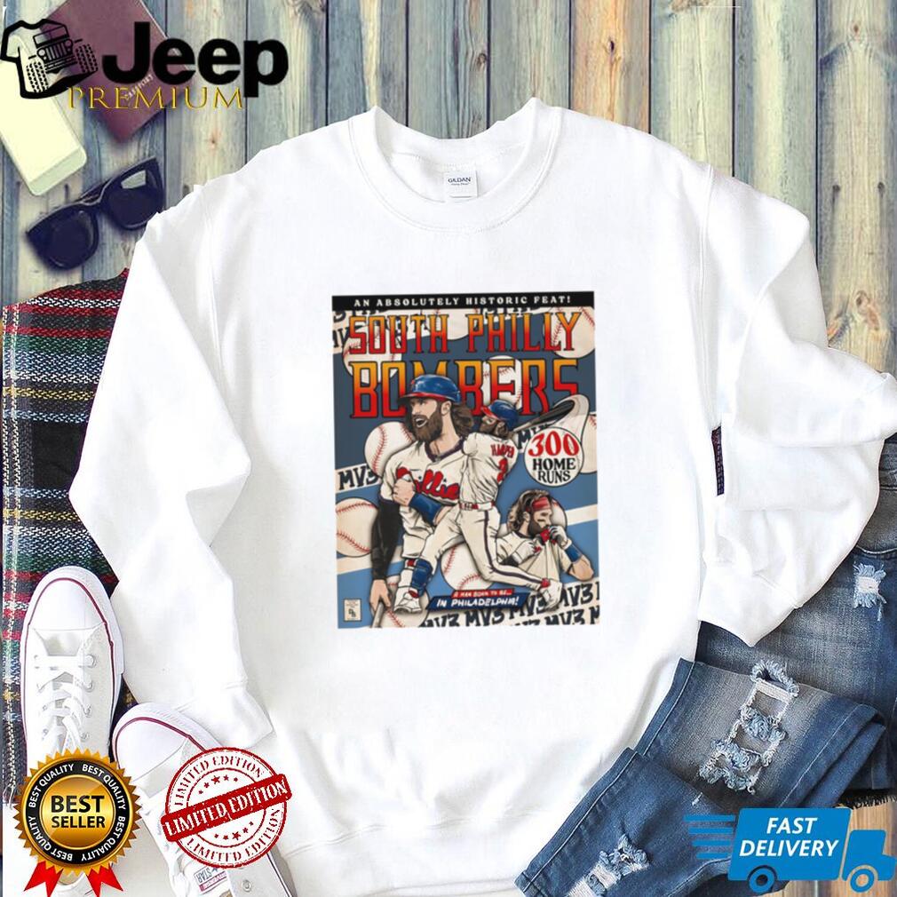 South Philly Bombers Bryce Harper 300 Home Runs Comic Poster T Shirt