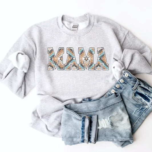 Southwest Mama Sweatshirt Mama Pullover Womens Desert Vibe Sweatshirt Western Womens Hoodie Cowgirl Western Mama Vibe Sweatshirt Casual Cotton