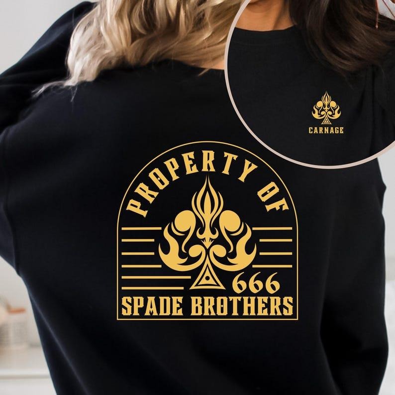 Spade Brothers Series Sweatshirt | Carnage and Madness Book Hoodie | Shantel Tessier Merch | Dark Romance Apparel | Bookish Gift