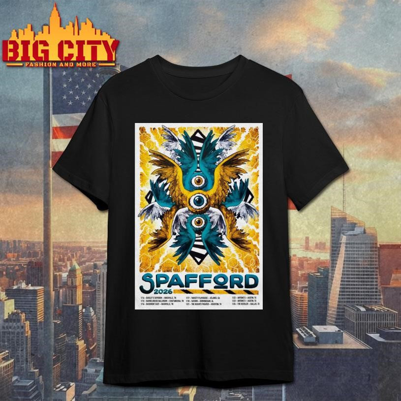 Spafford Winter Jan 2026 Tour Poster Shirt