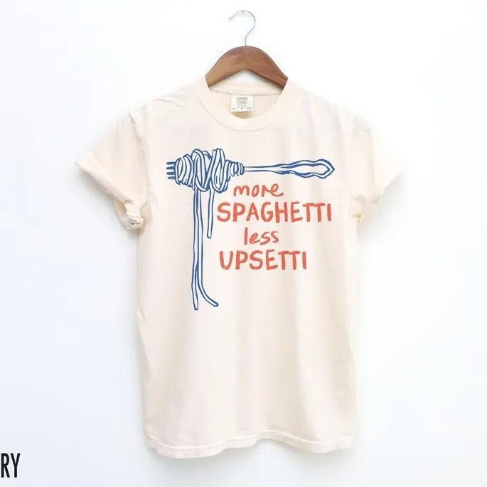 Spaghetti Tshirt, Funny Food Shirt, Foodie T Shirt, Food Humor, Funny Saying TShirt, Silly T-Shirt, Retro Graphic Tee, Vintage Aesthetic Top Casual