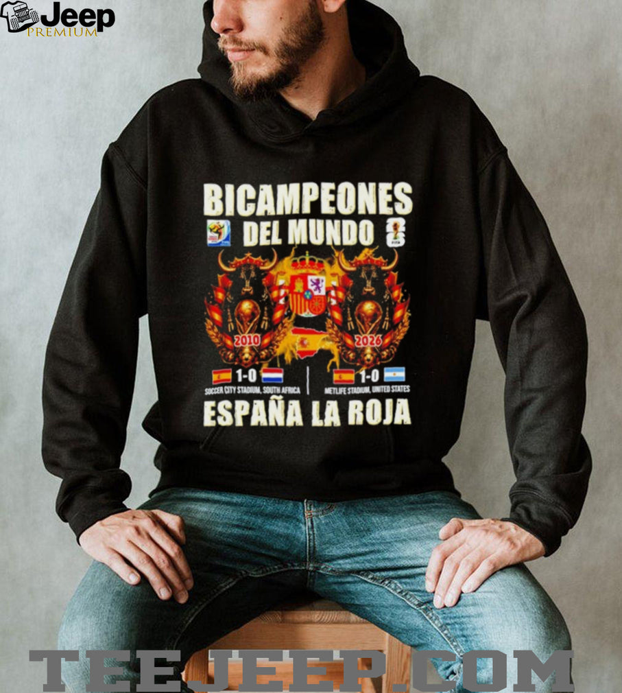 Spain Bicampeones Del Mundo Espaina La Roja WC2026 shirt