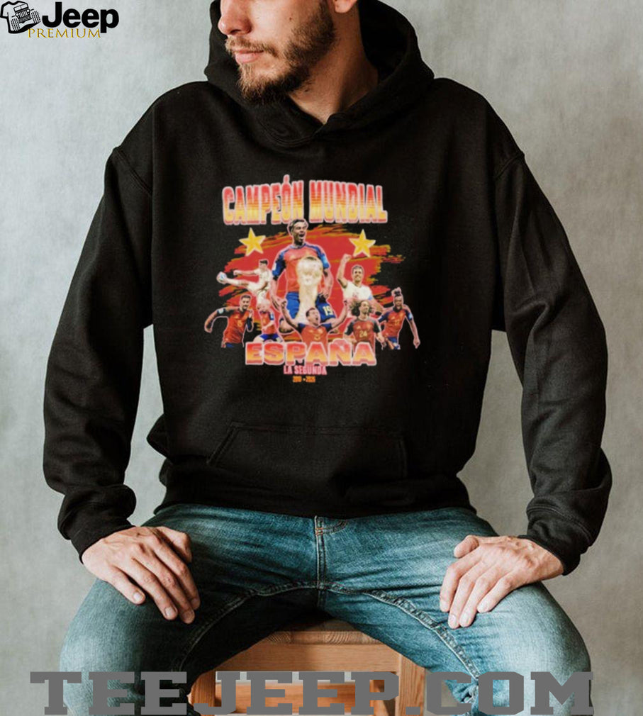 Spain Campeon Mundial Soccer Graphic World Cup Champions shirt