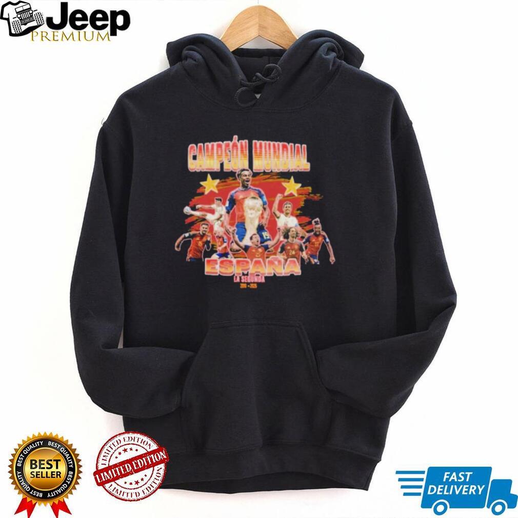 Spain Campeon Mundial Soccer Graphic World Cup Champions shirt