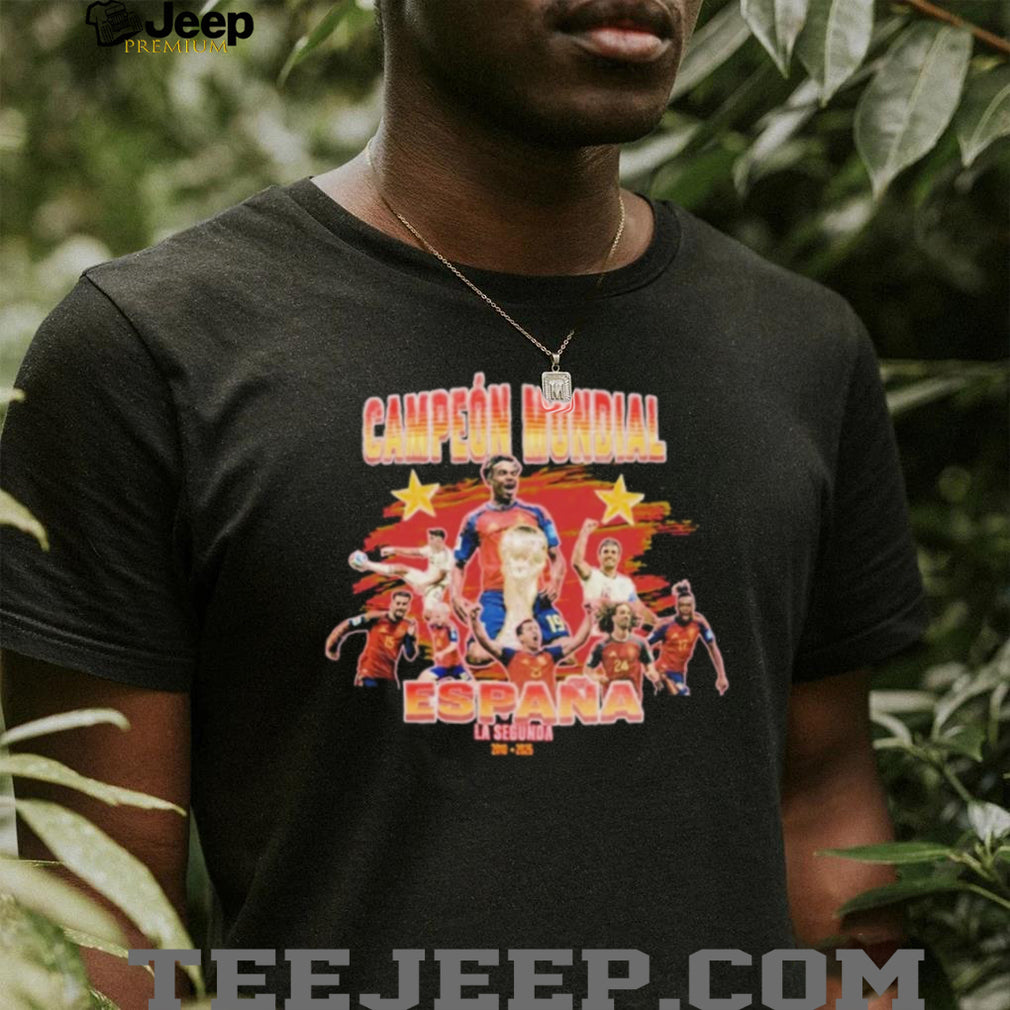 Spain Campeon Mundial Soccer Graphic World Cup Champions shirt