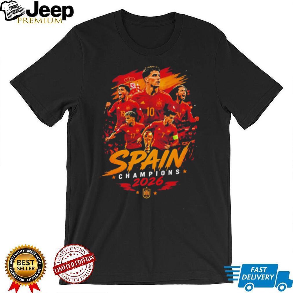 Spain Soccer Champions FIFA 2026 Shirt Spanish Football Player shirt