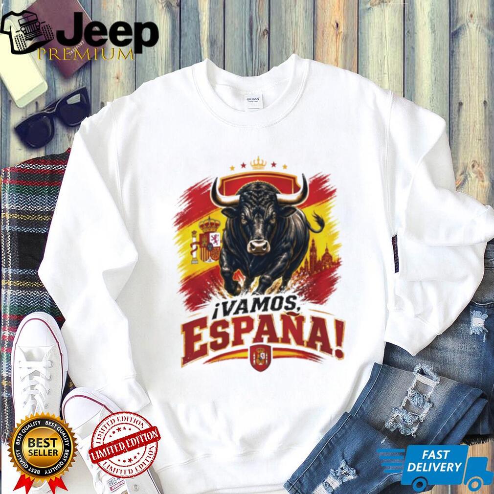 Spain Soccer Champions World Cup 2026 Vamos España Bull shirt