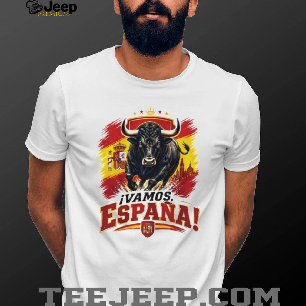 Spain Soccer Champions World Cup 2026 Vamos España Bull shirt