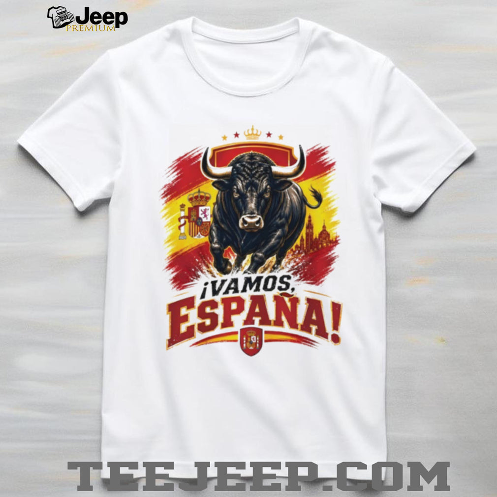 Spain Soccer Champions World Cup 2026 Vamos España Bull shirt