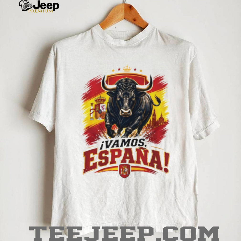Spain Soccer Champions World Cup 2026 Vamos España Bull shirt