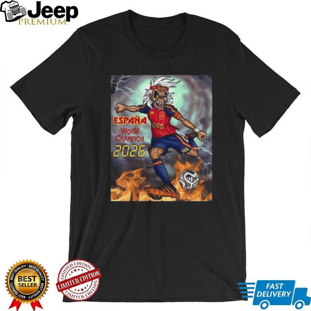 Spain World Champion Soccer Mascot Sports Shirt