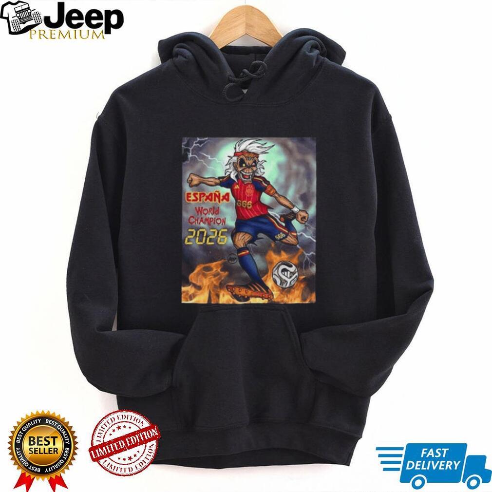 Spain World Champion Soccer Mascot Sports Shirt