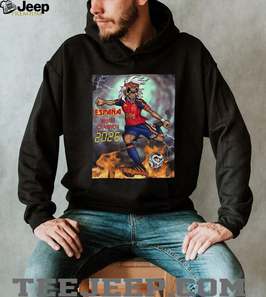 Spain World Champion Soccer Mascot Sports Shirt