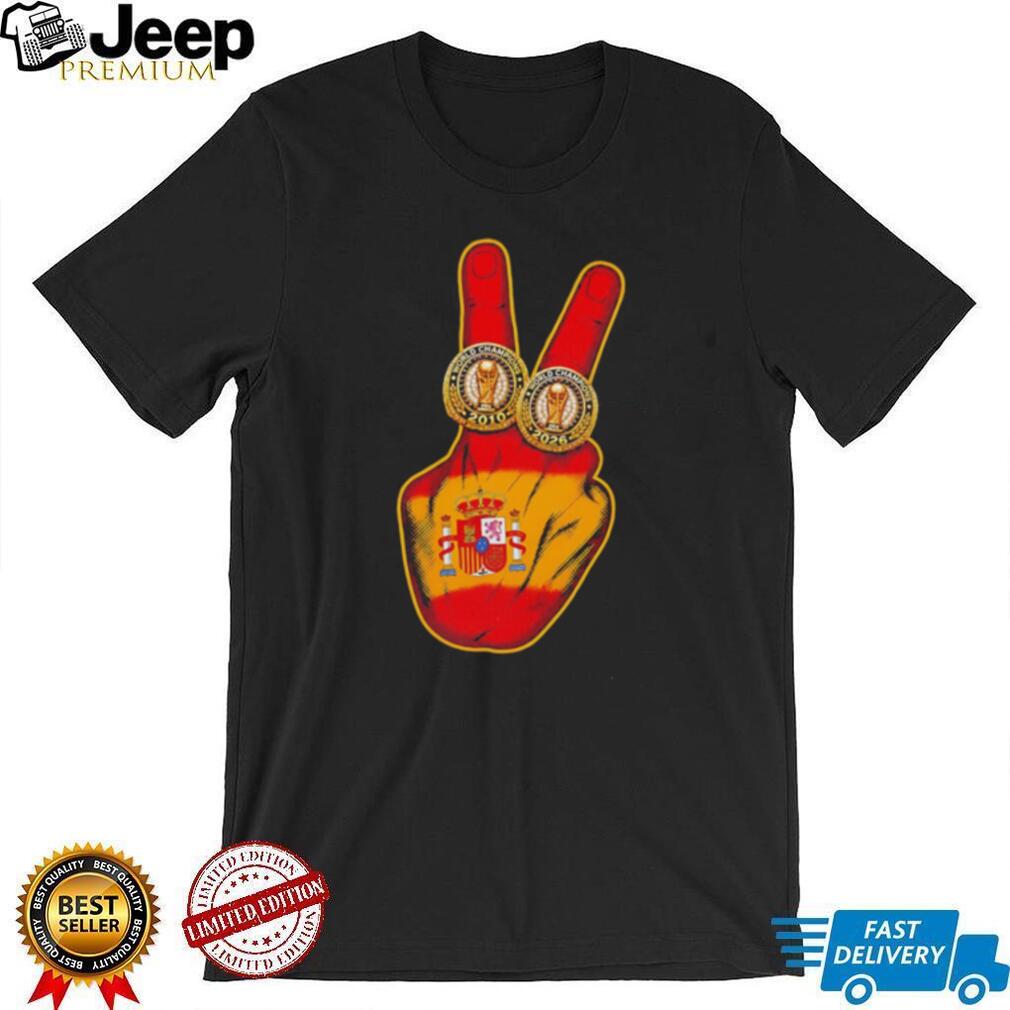 Spain World Champions ring 2010 2026 illustrated shirt