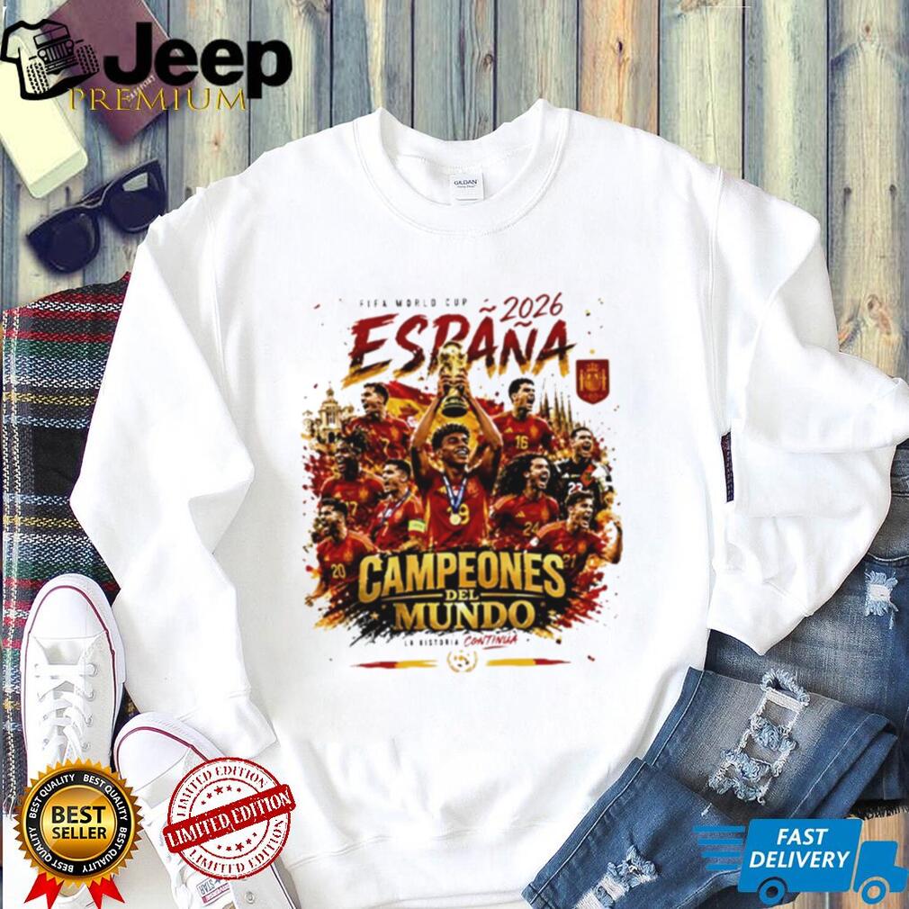 Spain World Cup 2026 Campeones Del Mundo Shirt