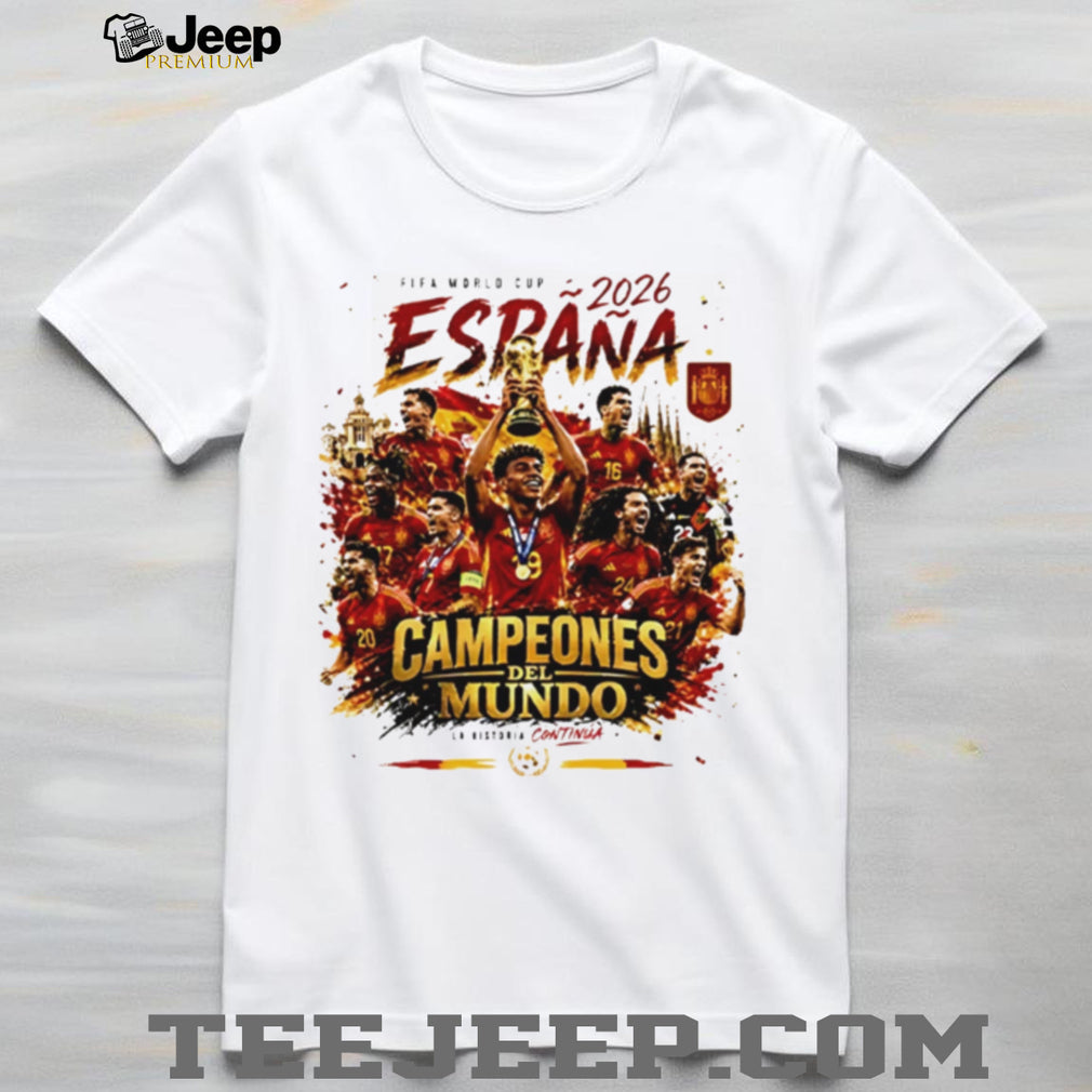 Spain World Cup 2026 Campeones Del Mundo Shirt