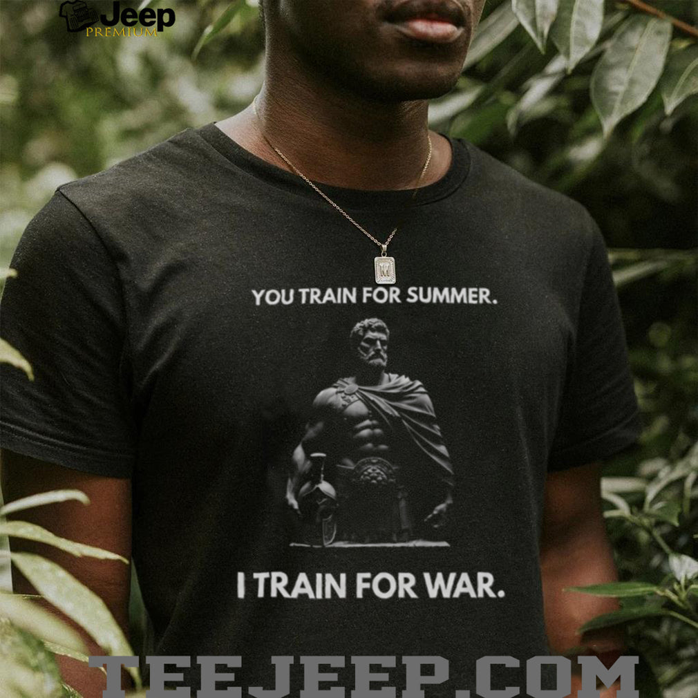 Spartan Warrior I Train For War Motivation Fitness Graphic T Shirt