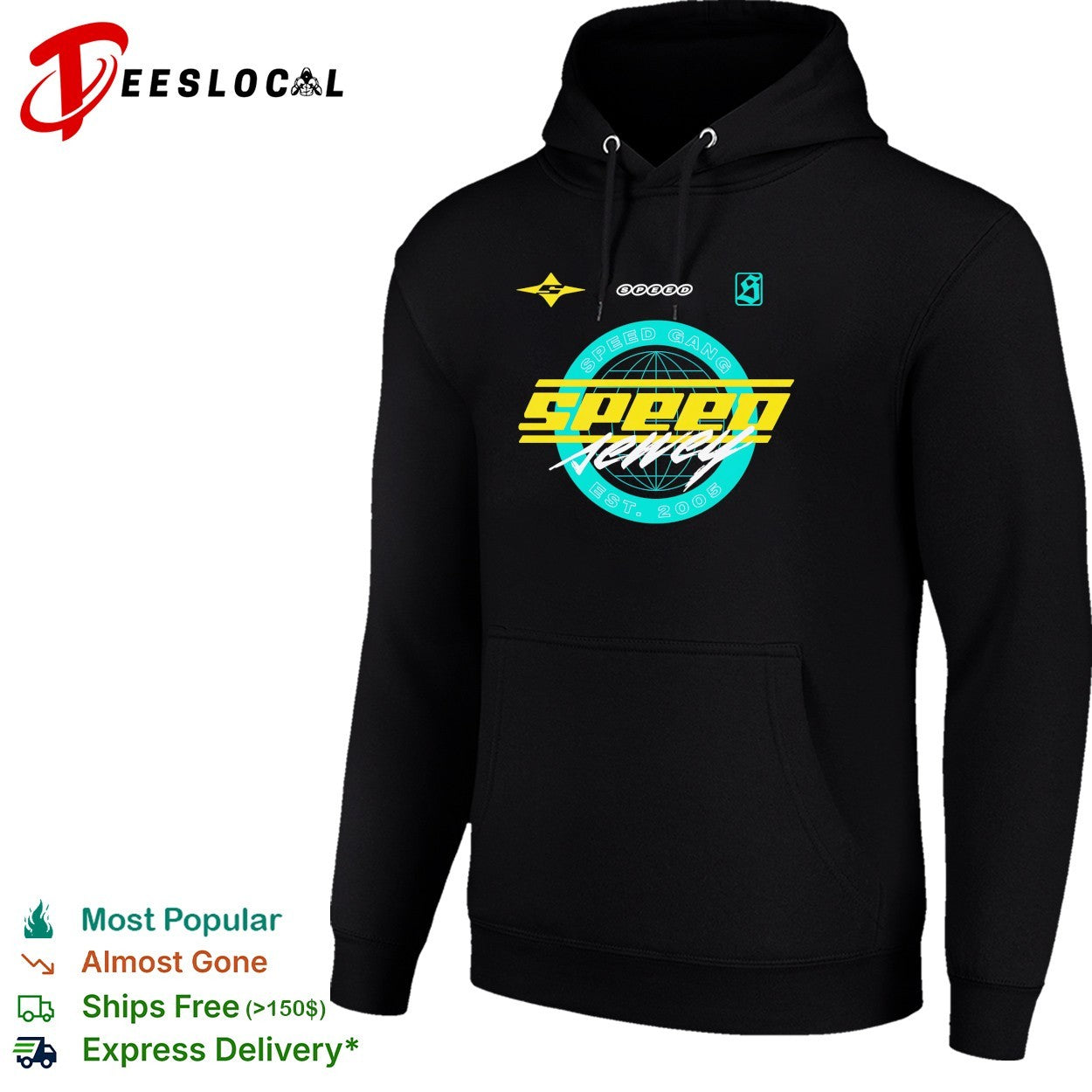 Speed gang Speed Jewely globe logo shirt