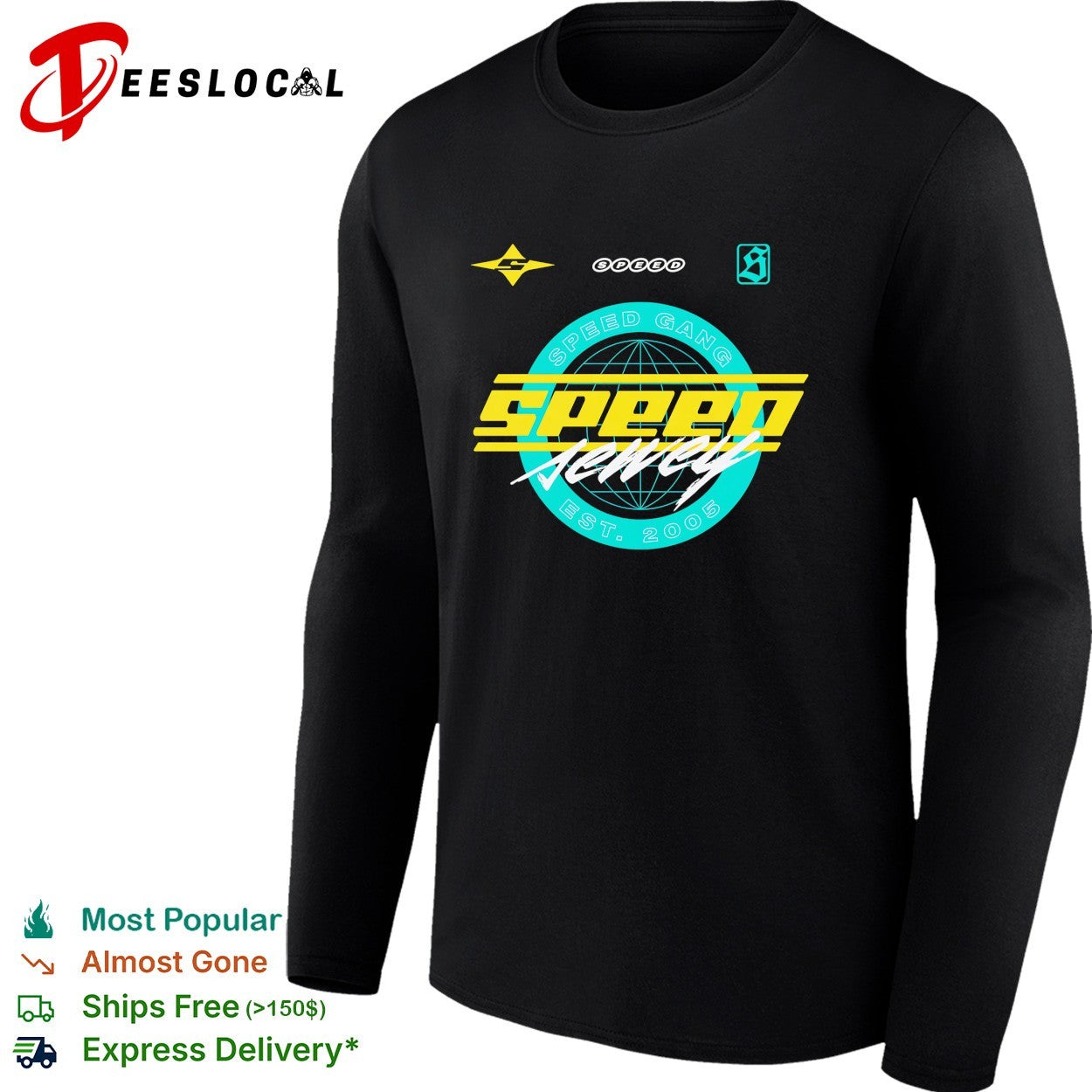 Speed gang Speed Jewely globe logo shirt