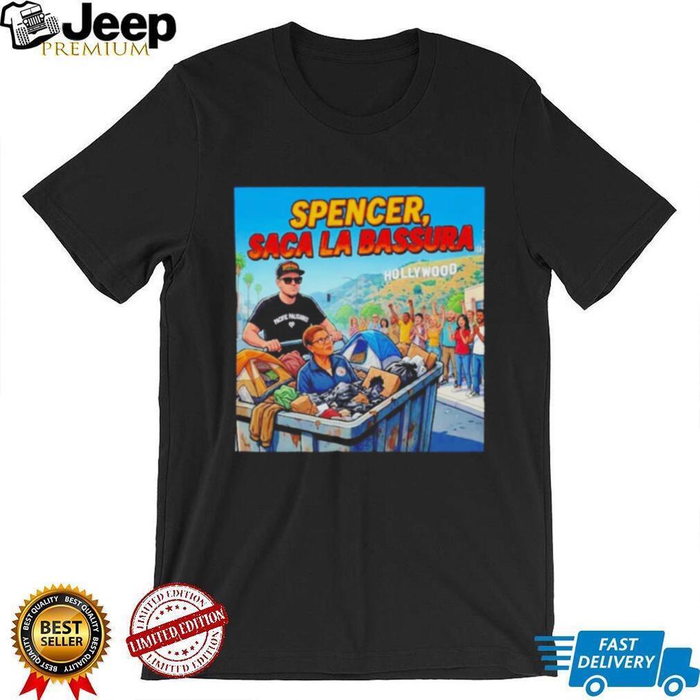 Spencer Saca La Bassura Hollywood Trash Cleanup Satire T Shirt