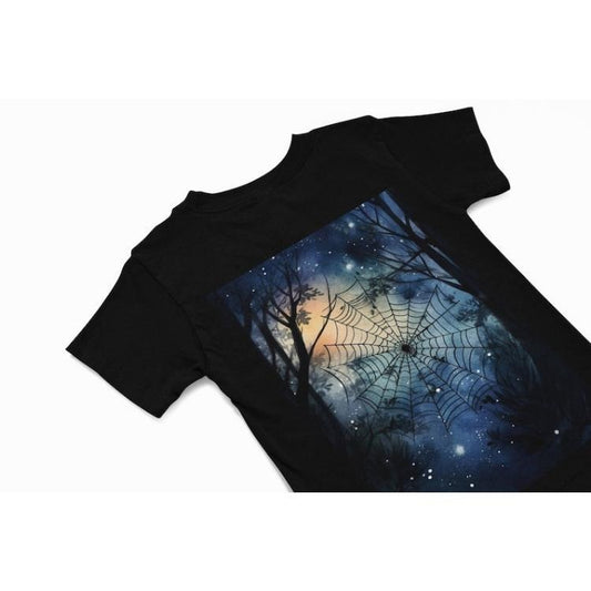 Spider Web T-Shirt, Web Tee, Spider T shirt , quirky spider lover T Shirt, Goth t shirt, Witchy t shirt, wiccan t shirt, Gothic gifts Made in USA