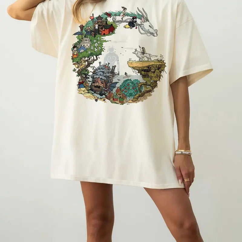 Spirited Away Studio Ghibli Shirt Hayao Miyazaki Shirt Studio Ghibli Shirt Ghibli Sweatshirt No Face Shirt Ghibli Shirt Anime Shirt Tee