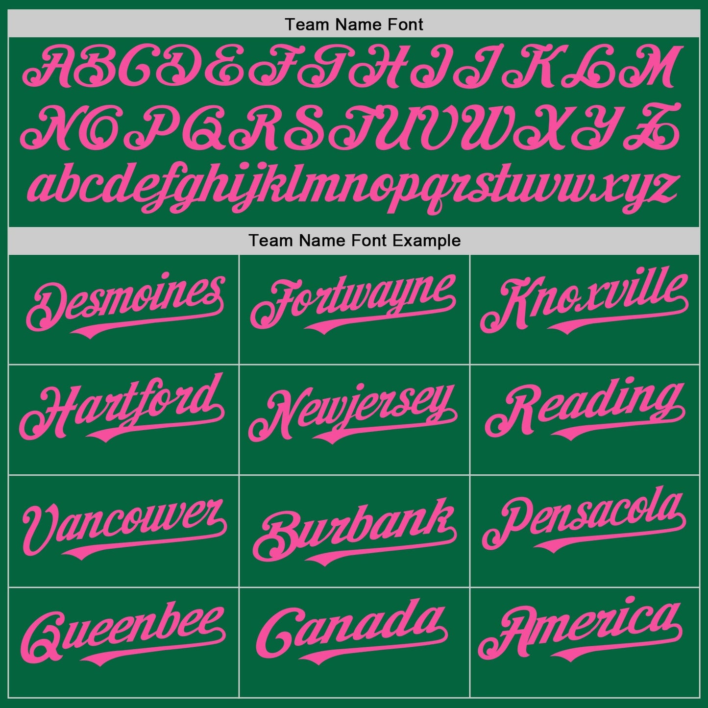 Custom Kelly Green White-Pink Pinstripe Authentic Split Fashion Baseball Jersey