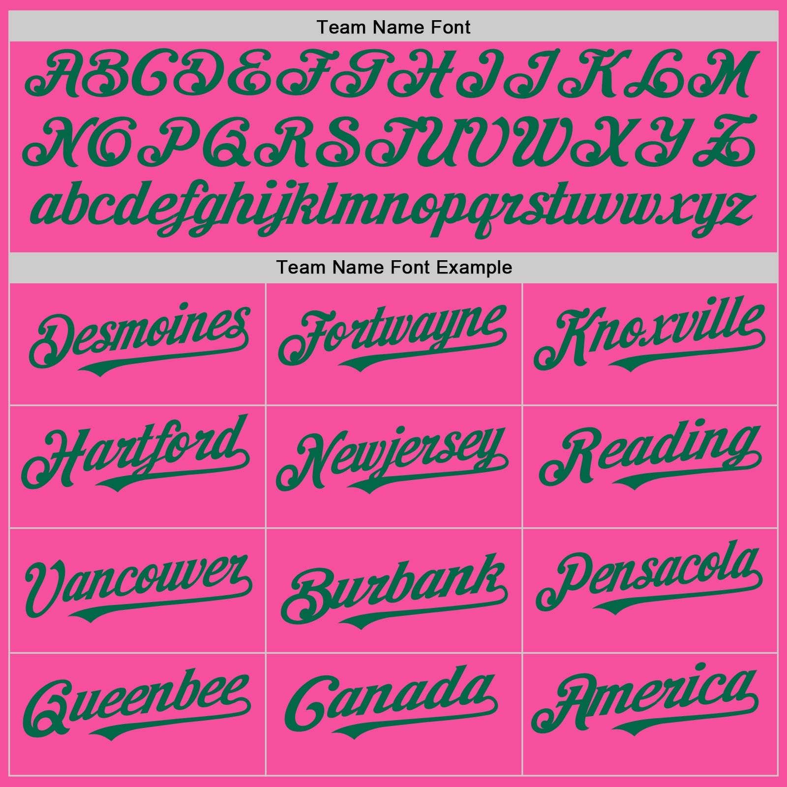 Custom Pink White-Kelly Green Pinstripe Authentic Split Fashion Baseball Jersey