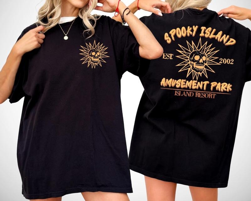 Spooky Island Tshirt Sweatshirt, Halloween Movie Shirt, Disco Skull Shirt, 90s Nostalgia Halloween, Summer Spooky Shirt