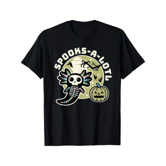 Spooky Salamander Halloween Tee - Soft Cotton,, Perfect Gift for Family & Friends Made in USA