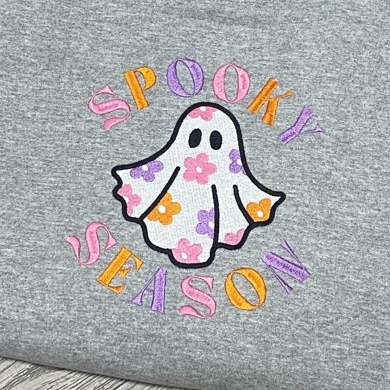 Spooky Season Groovy Floral Ghost T SHIRT Hoodie, Sweatshirt | WearSparks.com