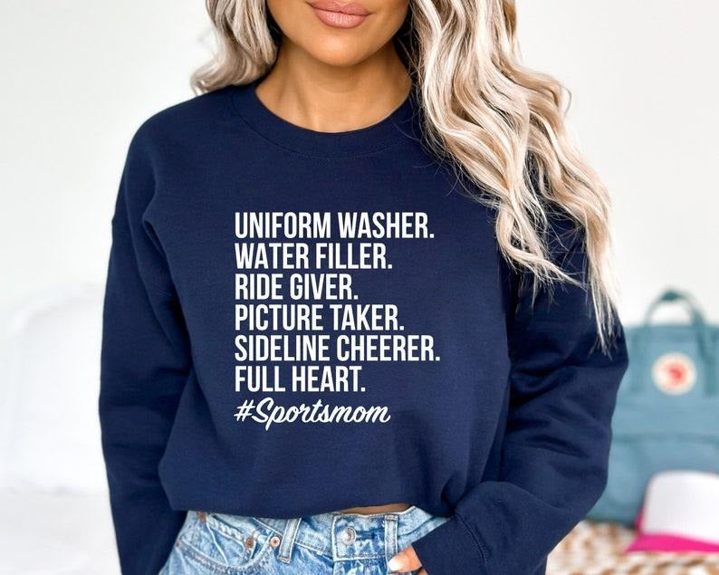 Sports Mom Tshirt, Baseball Mom Shirt,Football Mom Shirt, Mom Life Shirt, Game Day Gift, Team Mother Shirt, Mom Birthday Gift, Gift For Mom